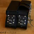 Kožená kapsička na pás nádrže nebo na boční brašny 1ks - (Ki4B) Kožená kapsička na pás nádrže nebo na boční brašny 1ks - (Ki4B)
