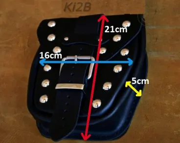 Kožená boční kapsička na kufry 1ks (Ki2B)