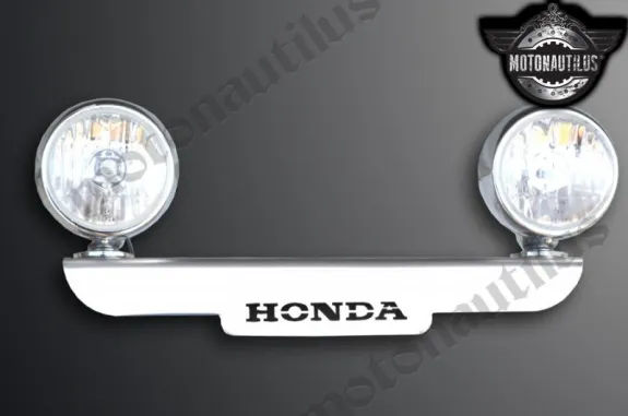 MOTON - Rampa na přídavná světla + LED světla pro HONDA SHADOW 750 C2
