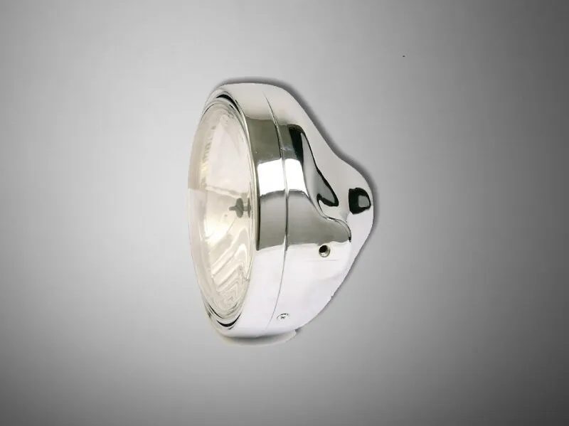 Hlavní světlo LTD-STYLE čiré 180mm, chrom, homologováno "E" PW223-127