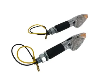 Triangle - Led směrovky na motocykl "E" / M10 chrom - pár