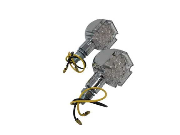 Směrovky LED GOTHIC krátká nožka, "E", chrom