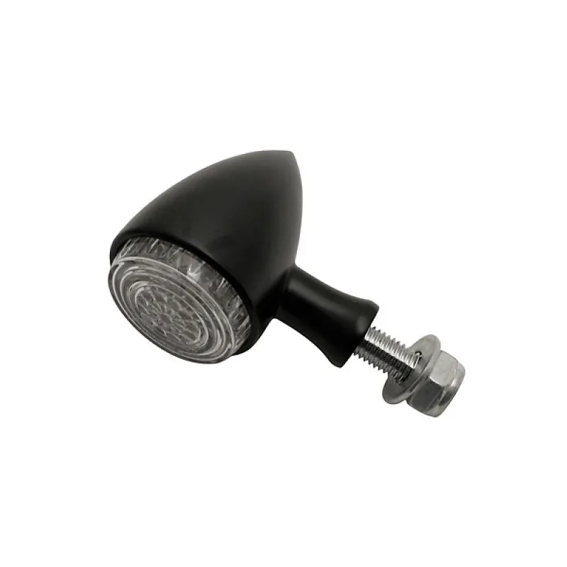Směrovky BULLET 50mm - dlouhá nožička, LED, E-mark, černá (2ks) Směrovky BULLET 50mm - dlouhá nožička, LED, E-mark, černá (2ks)