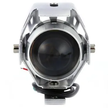 LED - Univerzální stříbrná přídavná motocyklová světla - pár