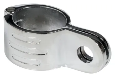 Ocelová objímka pro supačky nebo světla o průměru 38mm (1 1/2") chrom - 1ks