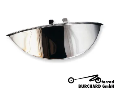 Highway Hawk Štítek pro hlavní světlo motocyklu, chrom (1ks) 66-053