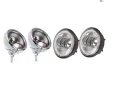 LED - Homologované univerzální přídavné světlo s ANGEL EYES pro choppre - chromované 1ks