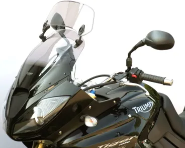 MRA - Přídavný deflektor na plexisklo pro motocykly - dýmový