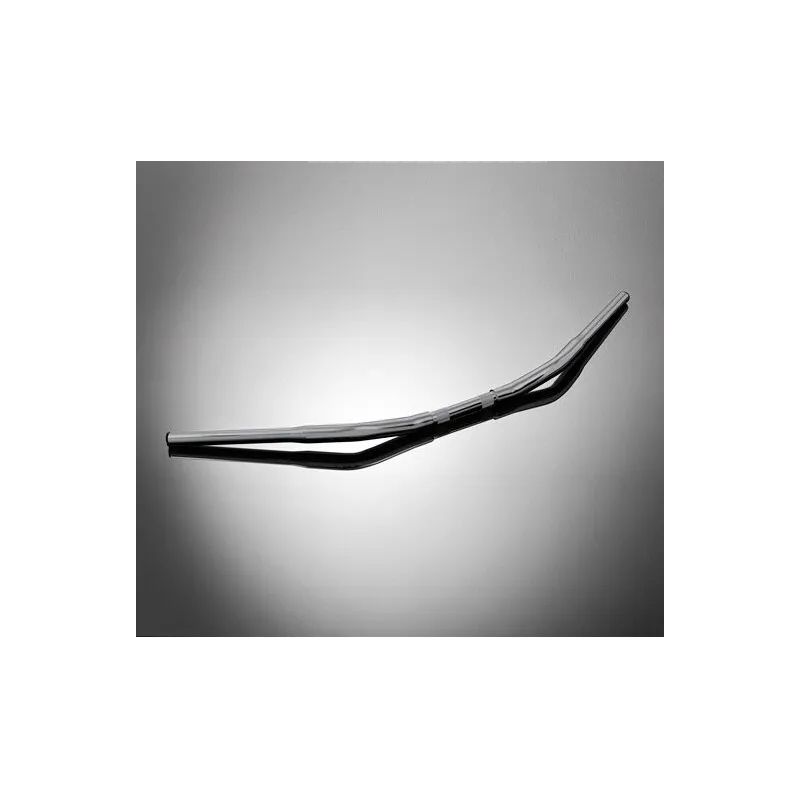 Ocelová řidítka FAT FLYER 25mm / 100cm (s prolisem), černá (55-501B)