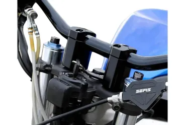Flat - 5cm Nádstavce řídítek o průměru 28,6mm pro motocykly - černé