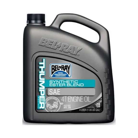 Motorový olej Bel-Ray THUMPER RACING SYNTHETIC ESTER BLEND 4T 15W-50 4l