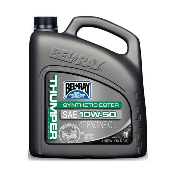 Motorový olej Bel-Ray THUMPER RACING WORKS SYNTHETIC ESTER 4T 10W-50 4l