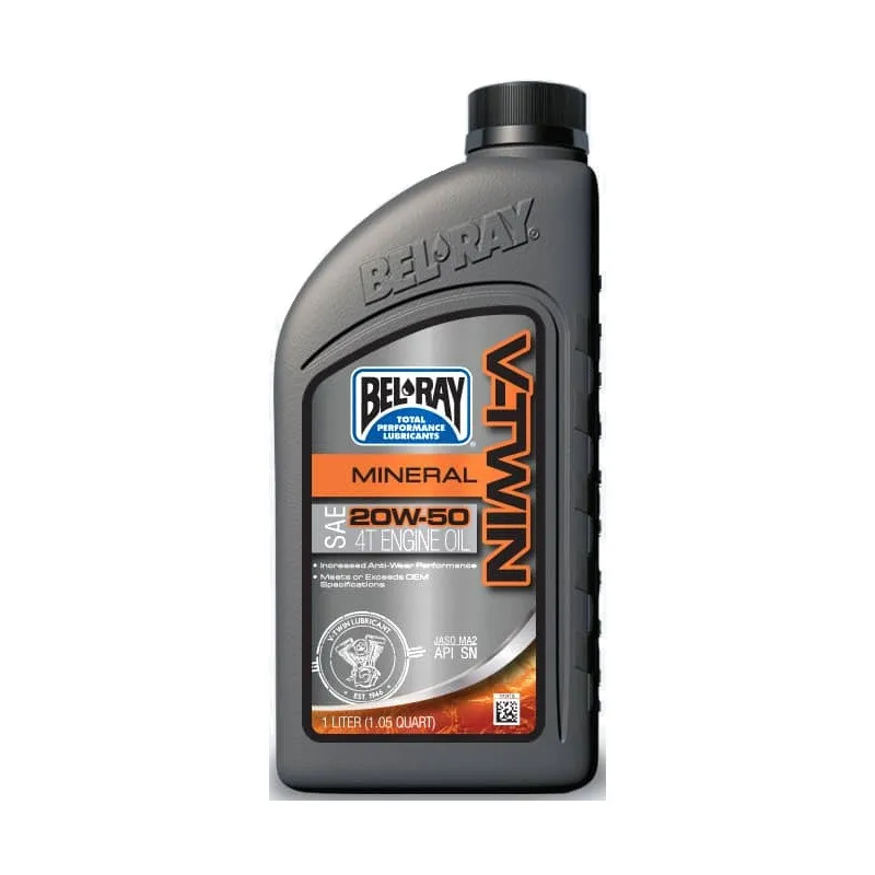 Motorový olej Bel-Ray V-TWIN MINERAL 20W-50 955 ml