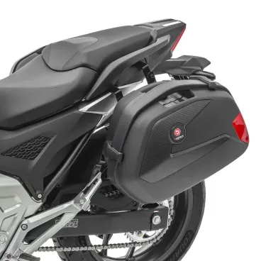Univerzální plastové boční kufry 22l na zamykání pro motocykly