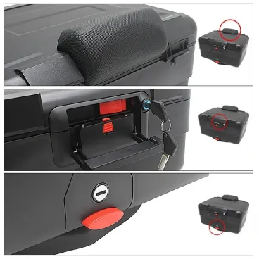 Zadní odnímatelný kufr 35-40L na motocykly - černý