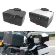 Zadní odnímatelný kufr 35-40L na motocykly - stříbrný