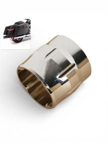 Chromované kovové koncovky výfuků – HarleyDavidson Screamin’ Eagle 4"