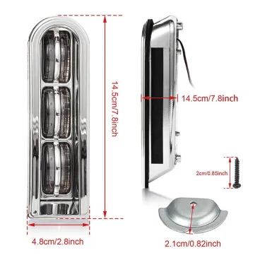 LED koncová světla mezi blatník a boční kufry pro Harley-Davidson Touring 2014-2018