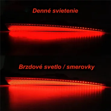 Zadní LED světla na boční kufry – směrovka, brzda a obrys pro Harley Davidson Touring 2014-2025