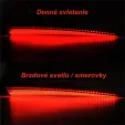 Zadní LED světla na boční kufry – směrovka, brzda a obrys pro Harley Davidson Touring 2014-2025