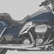Chromované středové deflektory tepla pro Harley Davidson Touring 2009-2023 Chromované středové deflektory tepla pro Harley Davidson Touring 2009-2023