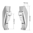 Chromované středové deflektory tepla pro Harley Davidson Touring 2009-2023 Chromované středové deflektory tepla pro Harley Davidson Touring 2009-2023