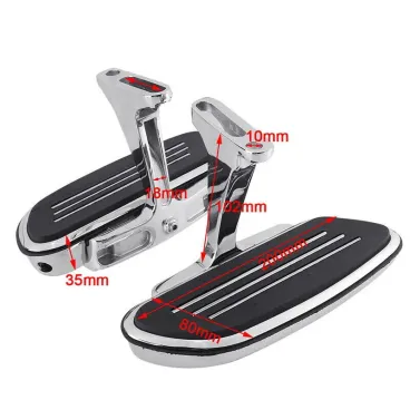 Desky spolujezdce s držáky pro Harley Davidson Touring modely 1993-2024 - černé