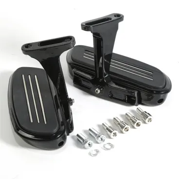 Desky spolujezdce s držáky pro Harley Davidson Touring modely 1993-2024 - černé