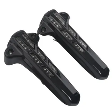 LED světla na přední tlumiče pro Harley Davidson Touring 2014+ - černá/kouřová