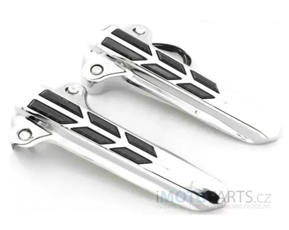 LED světla na přední tlumiče pro Harley Davidson Touring 2014+ Chromované / černé