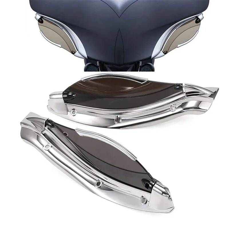 Chromované deflektory na přední masku pro Harley Davidson Harley Electra Glide, Street Glide, Ultra Limited 2014-2024