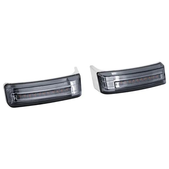 LED osvětlení bočních kufrů pro Harley Davidson Touring 2014–2023 - chrom / dýmové