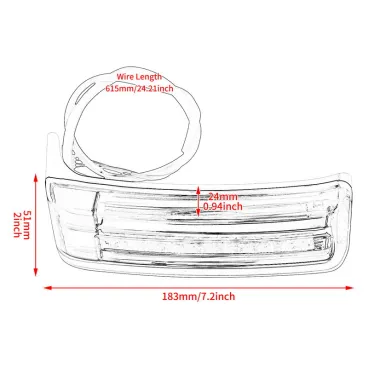 LED osvětlení bočních kufrů pro Harley Davidson Touring 2014–2023 - chrom / dýmové