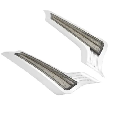 LED zadní osvětlení na kufry pro Harley-Davidson Touring 2014–2023 - chrom/kouřová