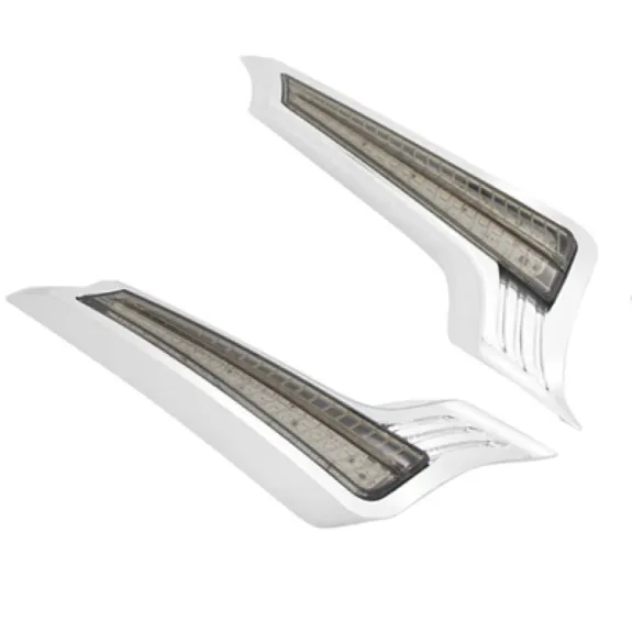 LED zadní osvětlení na kufry pro Harley-Davidson Touring 2014–2023 - chrom/kouřová