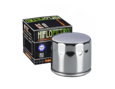 HIFLOFILTRO HF172C chrom olejový filtr pro Harley-Davidson