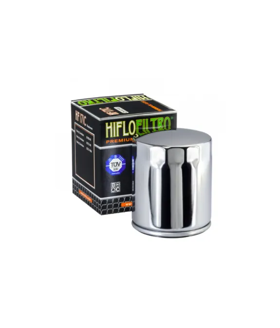 HIFLOFILTRO HF171C – chrom olejový filtr Harley-Davidson