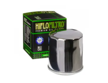 HIFLOFILTRO HF303C chrom – olejový filtr pro Harley-Davidson