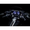 Černé LED lemy budíků Harley Davidson