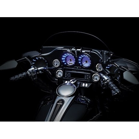 Chromované lemy reproduktorů s LED osvětlením Harley Davidson
