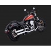 Chromovaný Vance & Hines výfuk TWIN SLASH 3″ SLIP-ONS pro Harley Davidson