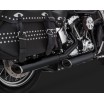 Černý Vance & Hines výfuk EC TWIN SLASH SLIP-ONS BLACK Harley Davidson
