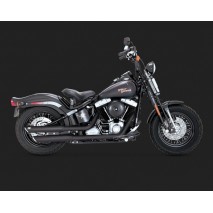 Černý Vance & Hines výfuk TWIN SLASH 3″ SLIP-ONS BLACK Harley-Davidson