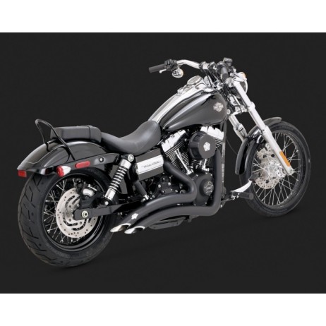 Černý Vance & Hines výfuk BIG RADIUS 2-INTO-2 BLACK Harley-Davidson