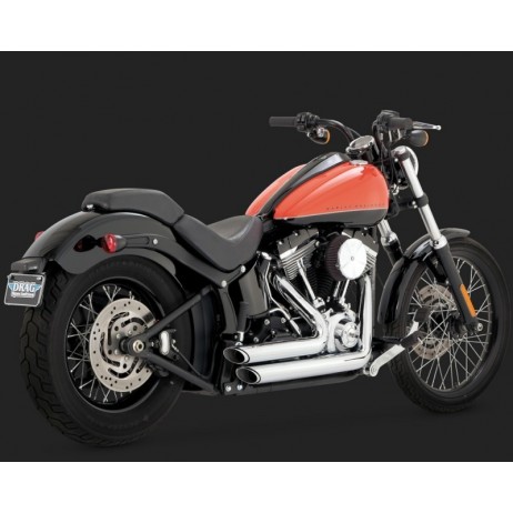 Chromovaný Vance & Hines výfuk SHORTSHOTS STAGGERED pro Harley-Davidson