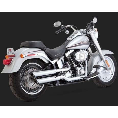 Chromovaný Vance & Hines výfuk TWIN SLASH 3″ SLIP-ONS Harley-Davidson