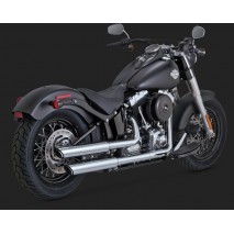 Chromovaný Vance & Hines výfuk TWIN SLASH 3″ SLIP-ONS Harley-Davidson
