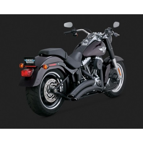 Černý Vance & Hines výfuk SUPER RADIUS BLACK Harley-Davidson